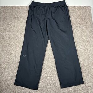 Under Armour Women's‎ L Fanatical Wind Pants Flip Logo Black 1267145